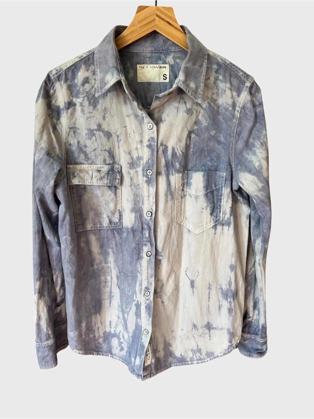 Rag & bone women’s tie -Dye Button-Up Shirt. i